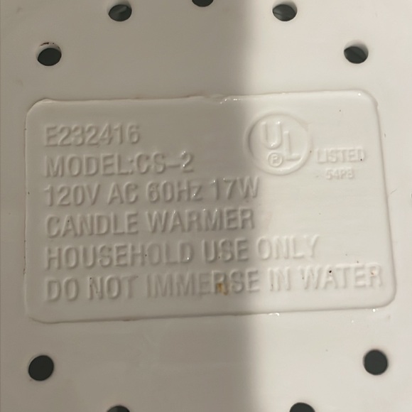 comfy candle coffee warmer electric white plug-in model CS-2 tested works - Picture 5 of 5